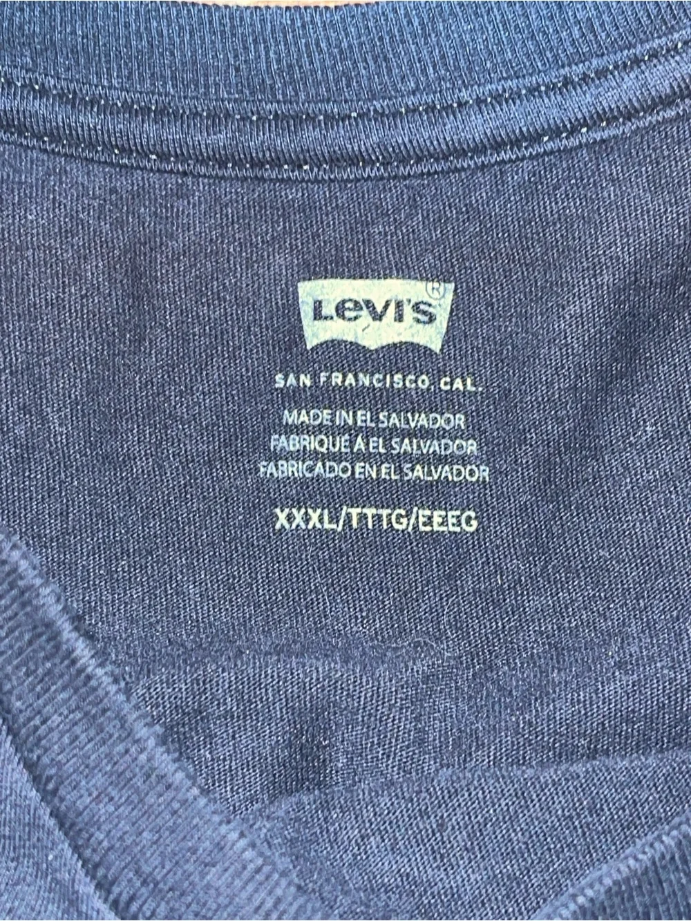 Levi's Black Short Sleeve Graphic Logo Tee with Blue & Red Accents